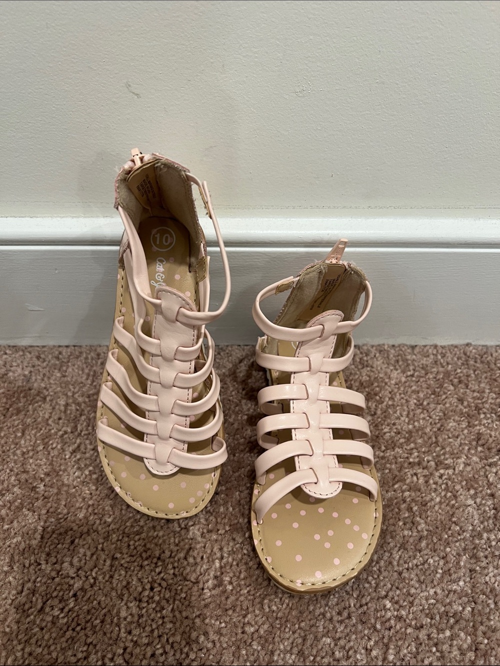 Cat & Jack Light Pink Strappy Girls' Sandals